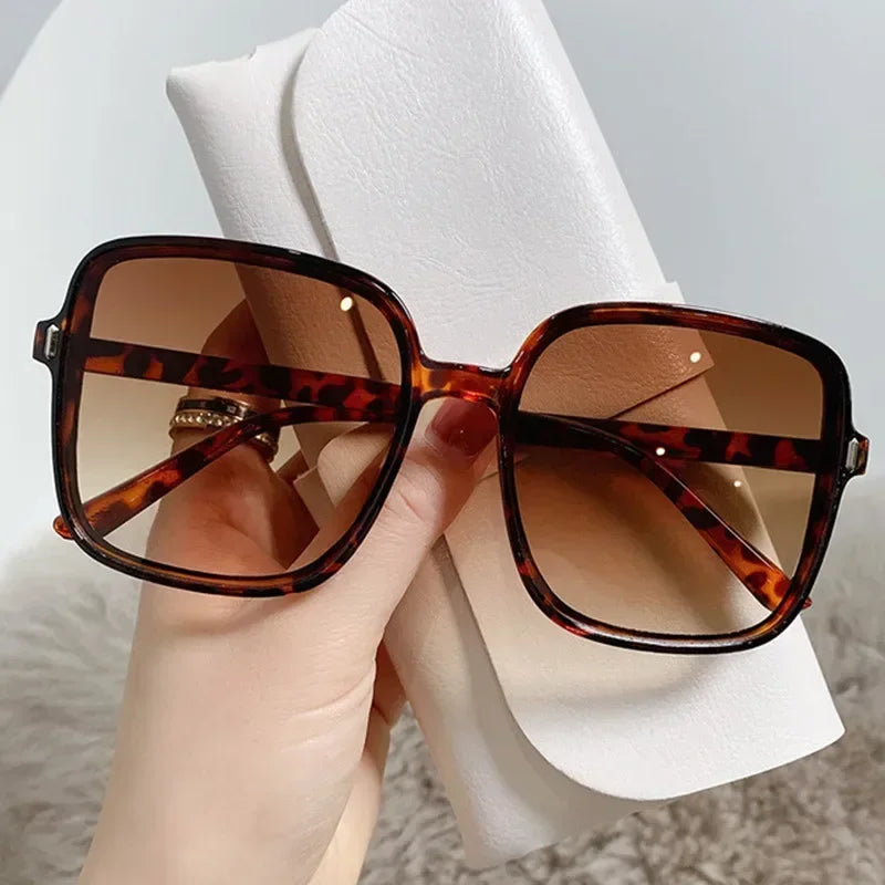 Transparent Trend Sunglasses 2024 Oversize Fashion Glasses