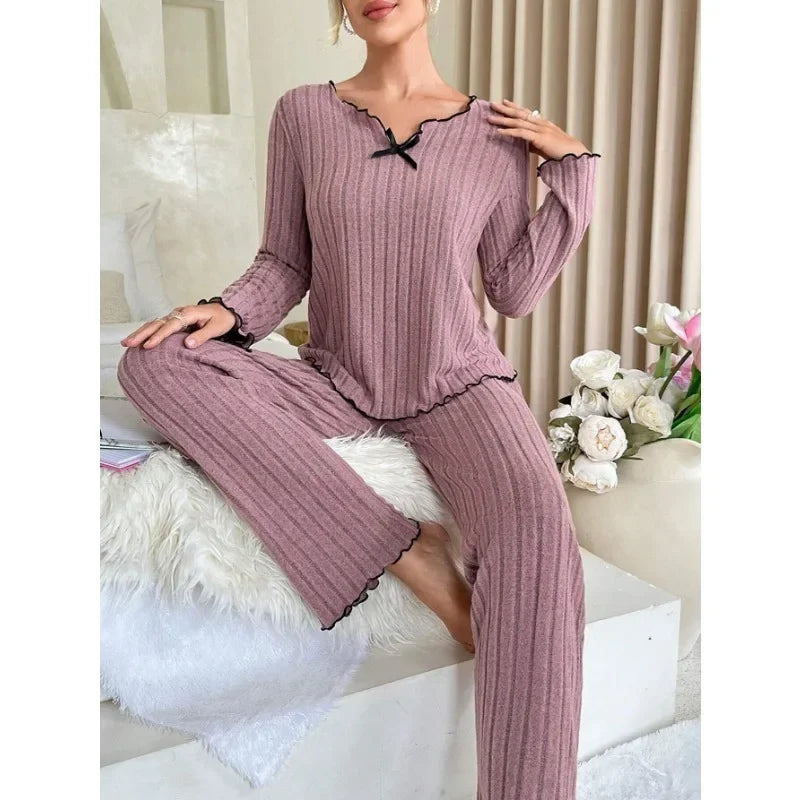 Women Autumn Winter Pajamas Set with full Sleeve