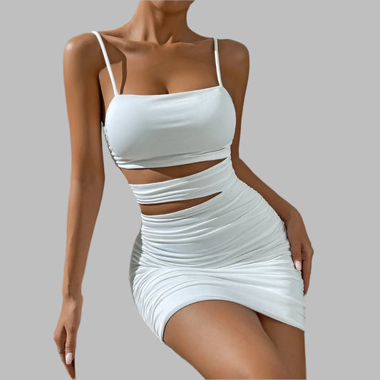 Women’s Sexy Spaghetti Strap Bodycon Mini Dress
