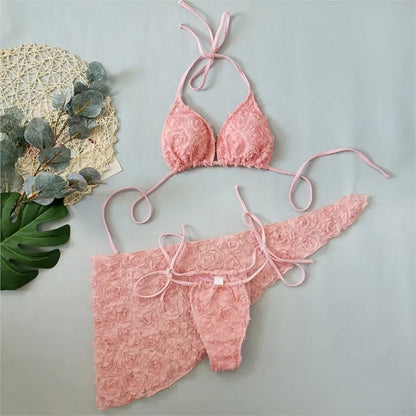 Bikini Bodysuit Swimwear with Skirt
