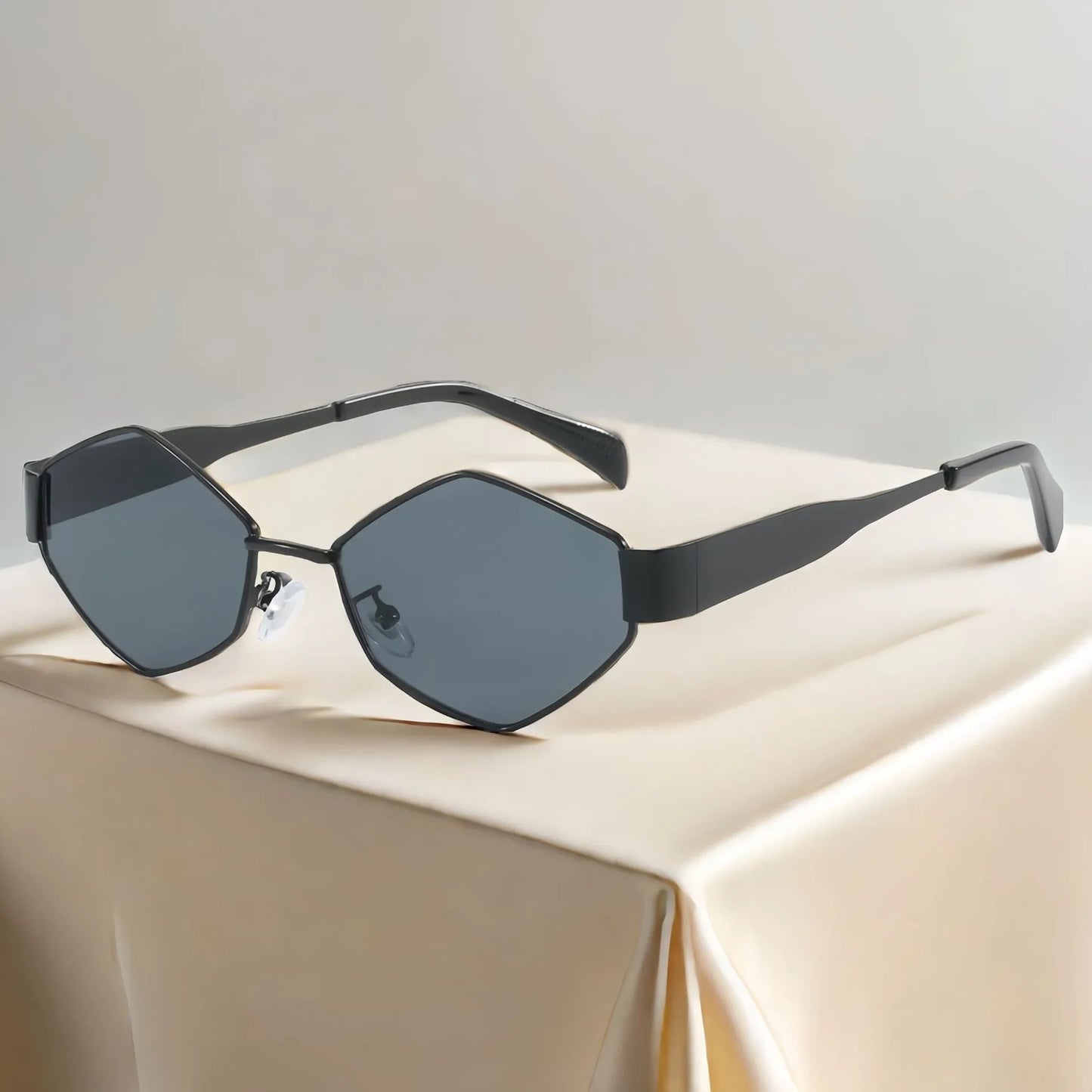 Luxury Brand Design Unique Polygon Sun Glasses