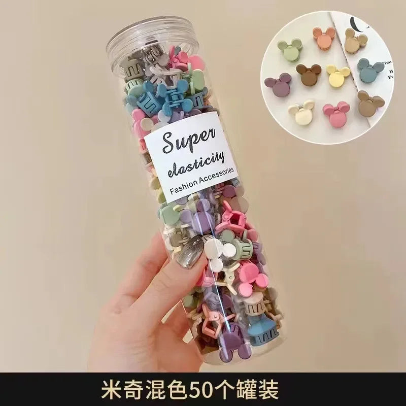 50PCS/Set Cute Hair Claws Small Size Mini Hairpin Hair Clips For Girls