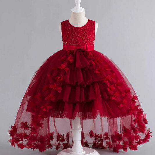 Teenagers Flowers Girls Dress Summer