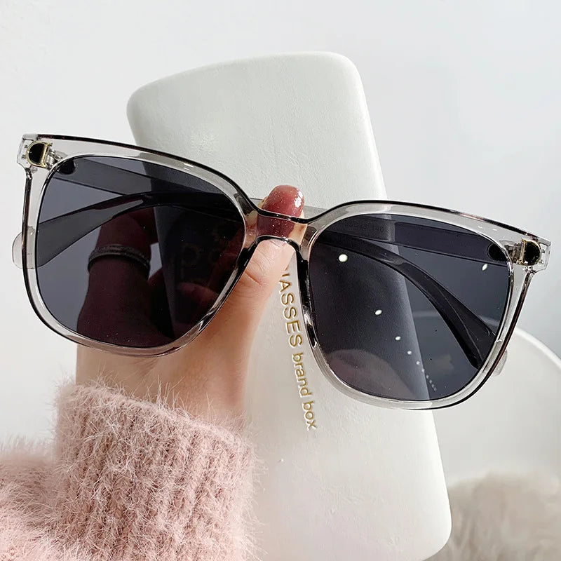 Woman Brand Designer Vintage Square Sun Glasses