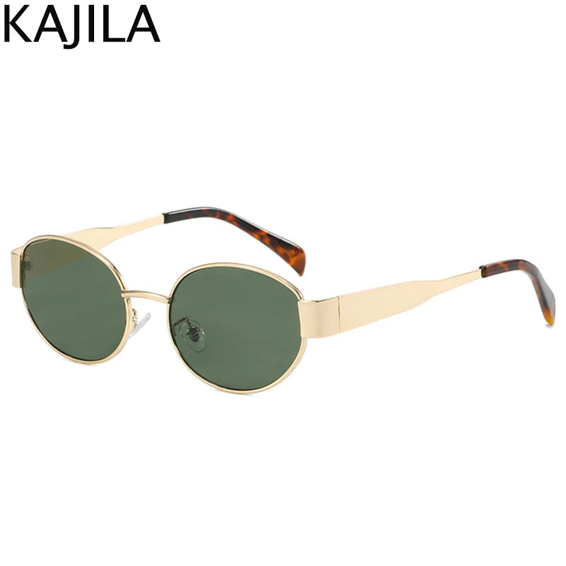 Oval Frame Punk Sunglasses Women  UV400 