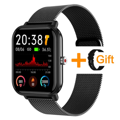 New Q9 Pro Smart Watch Body Temperature Monitor Music Control Sports Waterproof Smart Watch