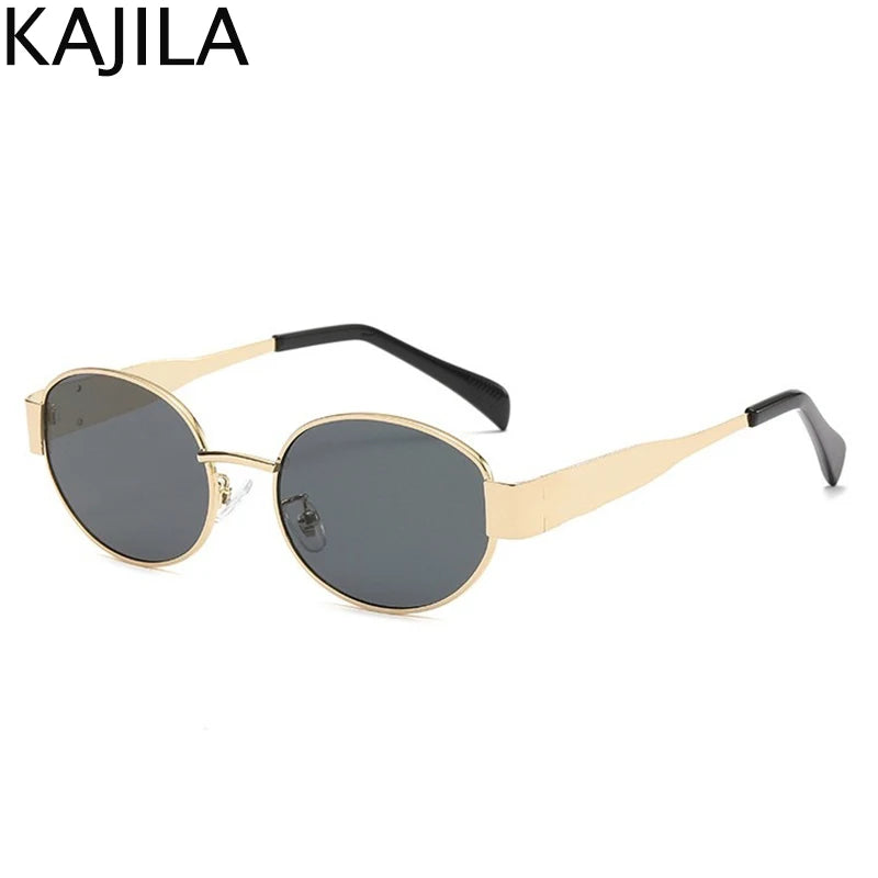 Oval Frame Punk Sunglasses Women  UV400 