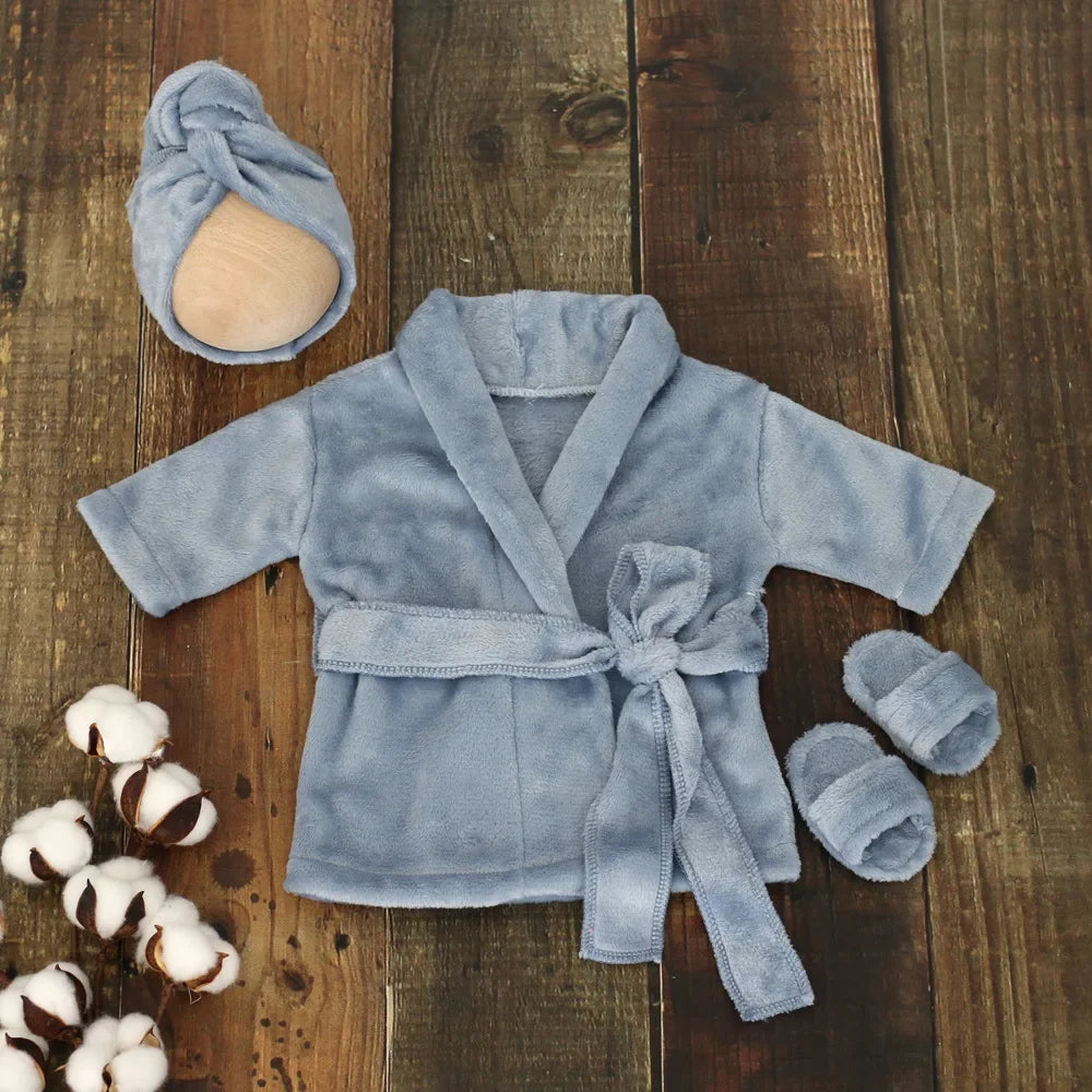 Newborn Bathrobe Pajamas Photography Clothing Set