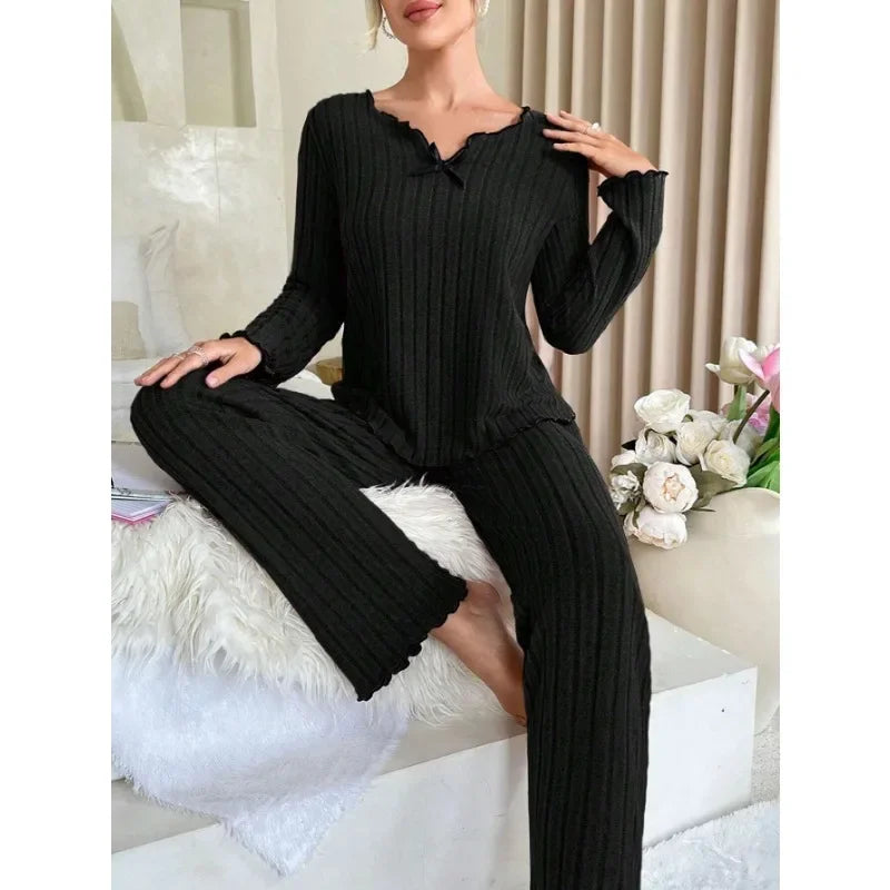 Women Autumn Winter Pajamas Set with full Sleeve