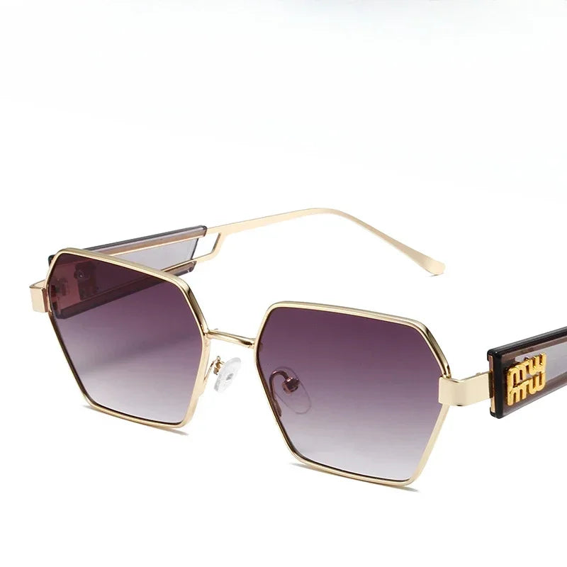 Women Metal Frame Glasses Fashion Brand Designer