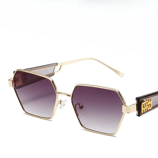 Women Metal Frame Glasses Fashion Brand Designer