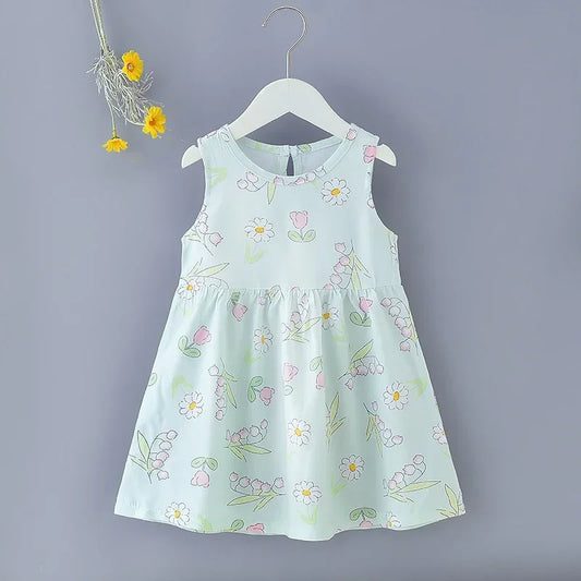 Baby Girls Summer Dress  Cotton  Party Sundress