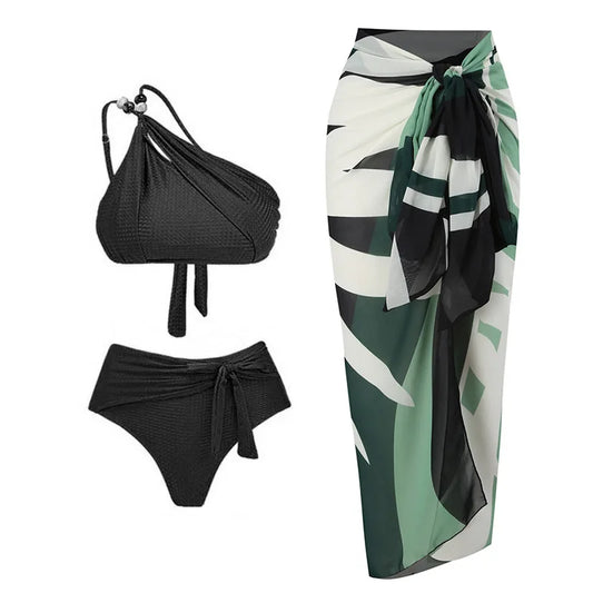 Beach Vacation Summer Swimsuit Skirt Split Swimsuit