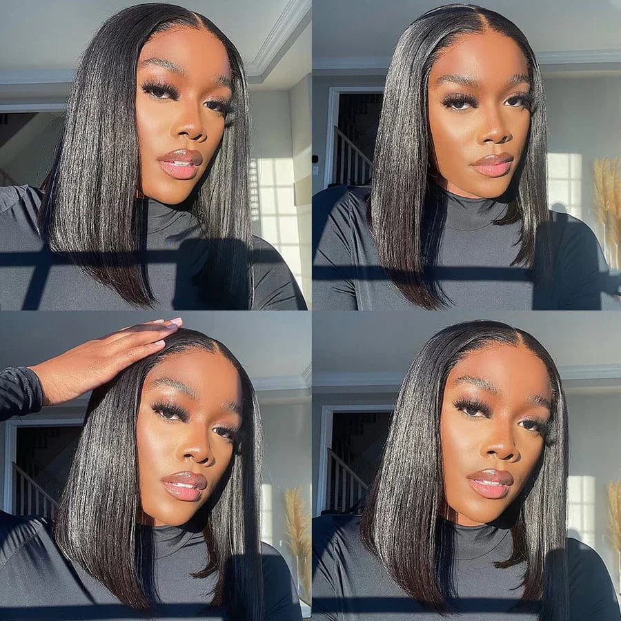 Short Bob13x4 Lace Frontal Human Hair Wigs