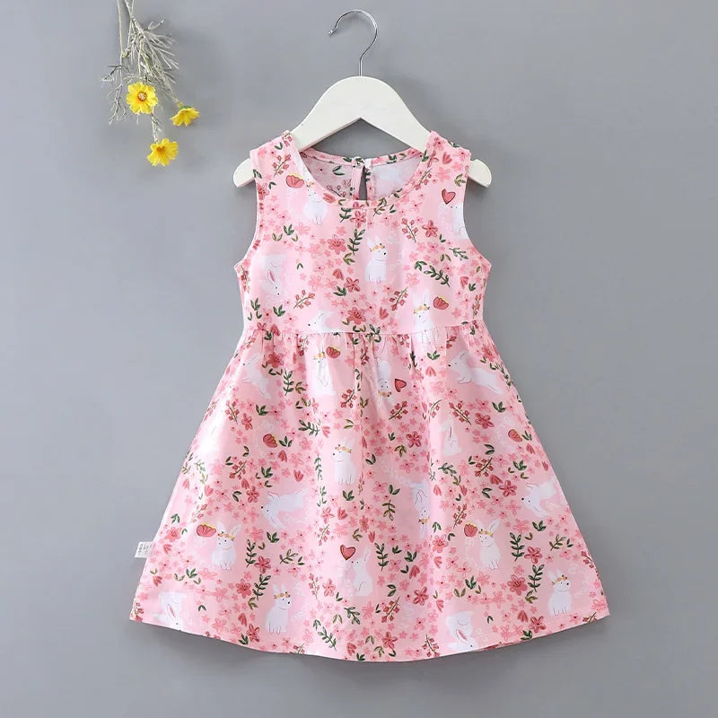 Baby Girls Summer Dress  Cotton  Party Sundress