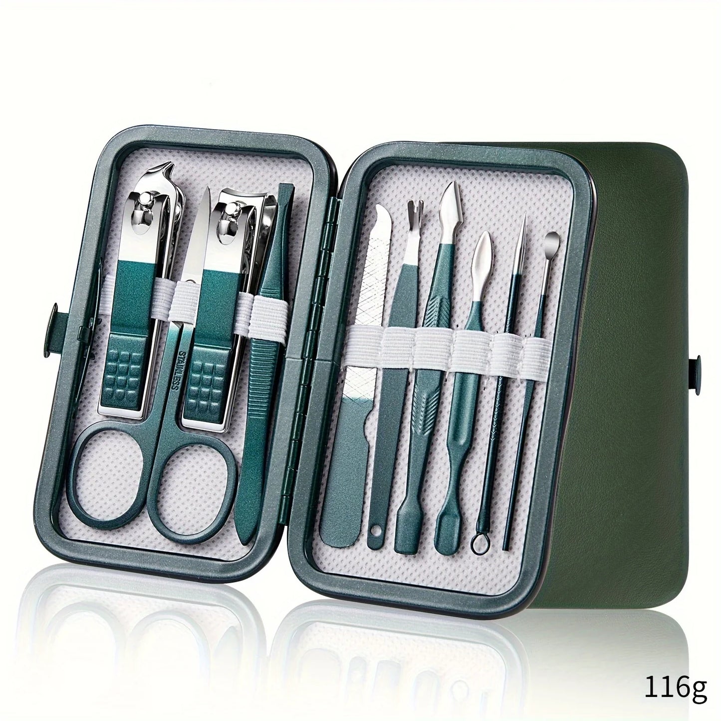 Professional 7/10/12/18 Piece Nail Care Kit Stainless Steel Manicure & Pedicure