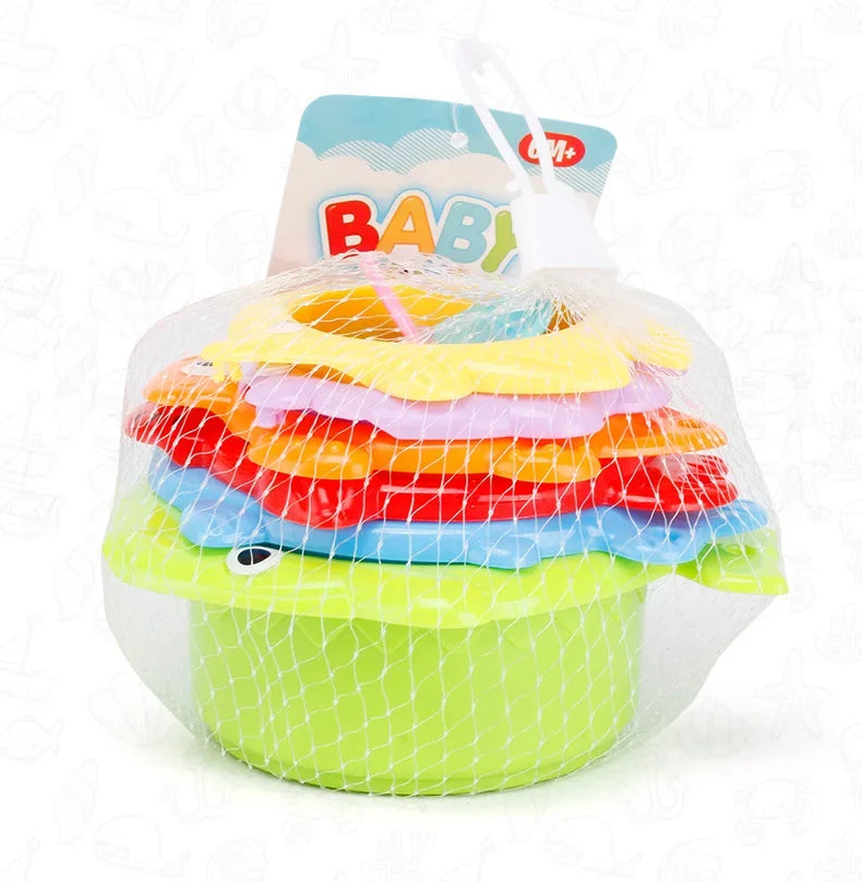 6Pcs Baby Bath Toy Stacking Cup Toddler Toys