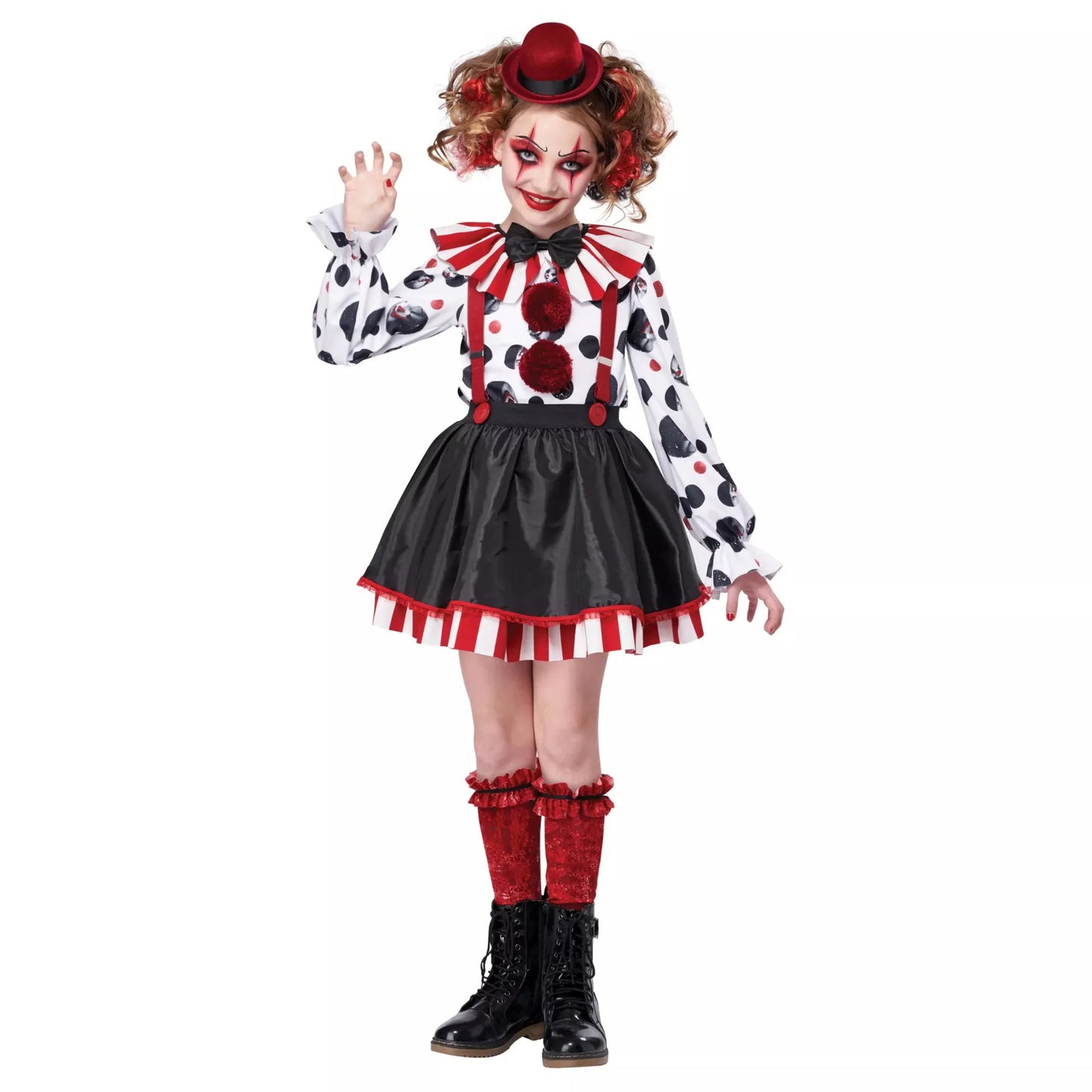 European and American Halloween Clown Costume Performance Costumes Circus Cosplay Party Role Play Clown Suit
