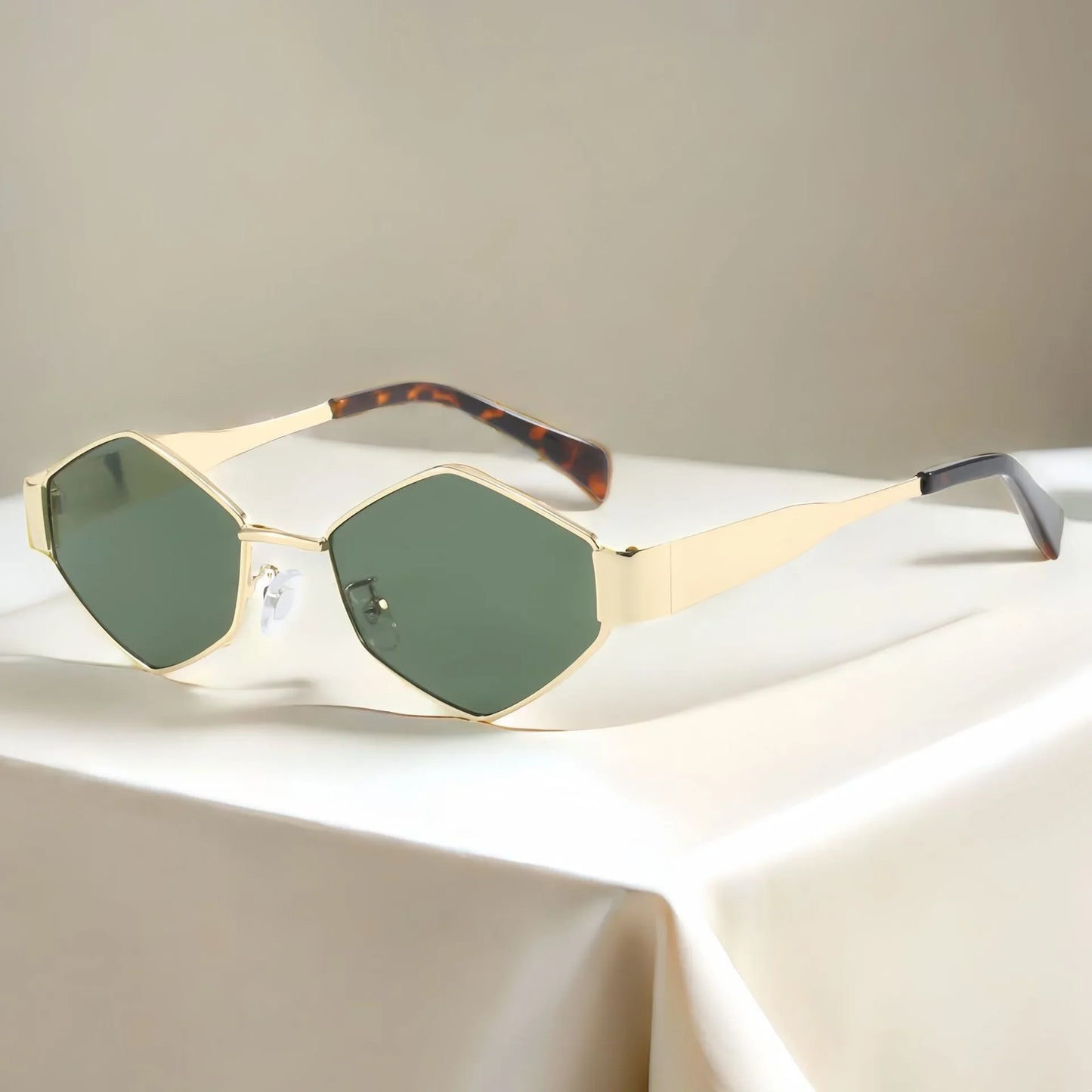 Luxury Brand Design Unique Polygon Sun Glasses