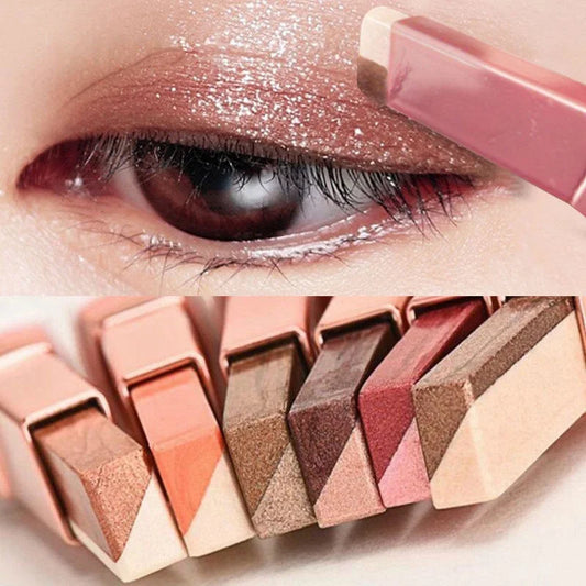 2 In 1 Double Color Gradient Velvet Eye Shadow Stick