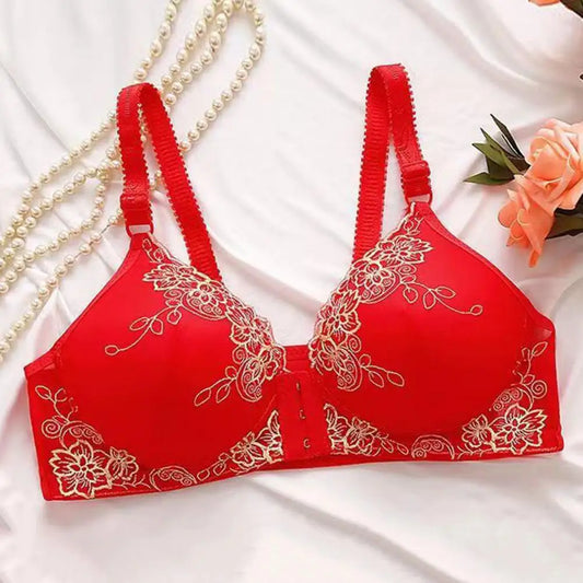 Adjustable Shoulder Strap Bra Supportive Lace