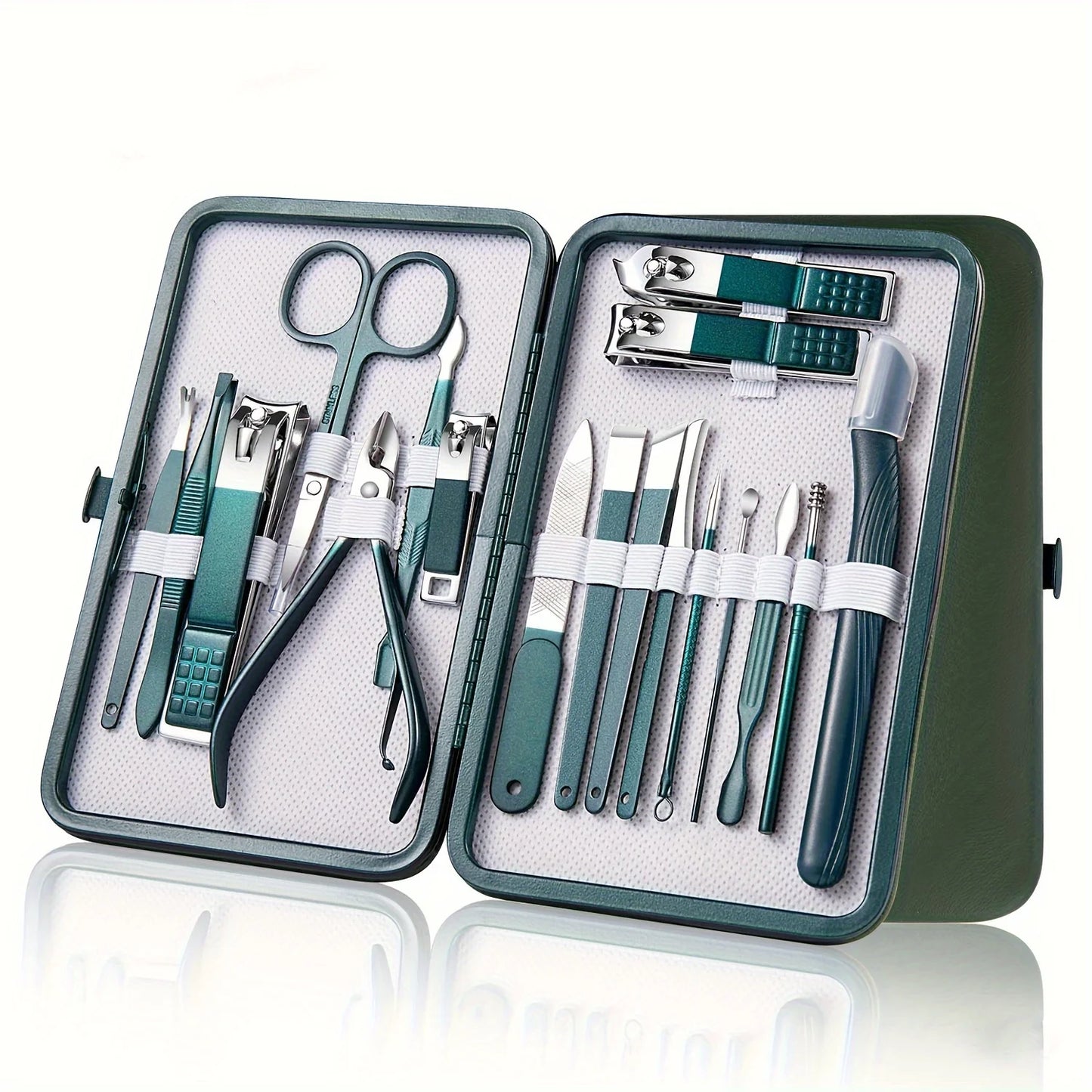 Professional 7/10/12/18 Piece Nail Care Kit Stainless Steel Manicure & Pedicure