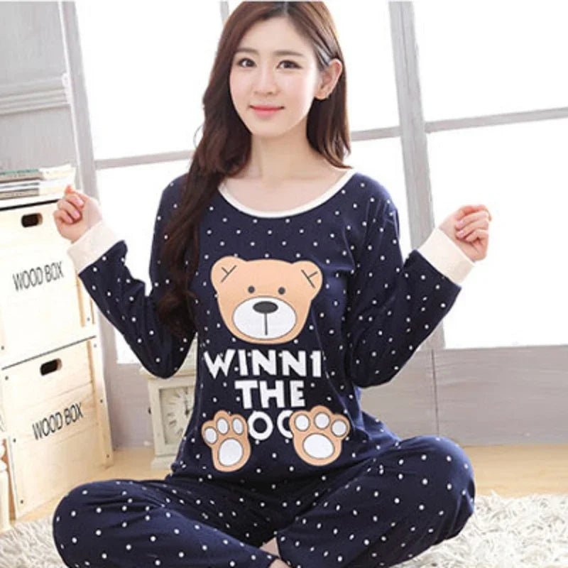 Cotton 2pieces Pyjamas Set