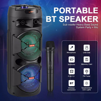 Dual Woofer Party Speaker