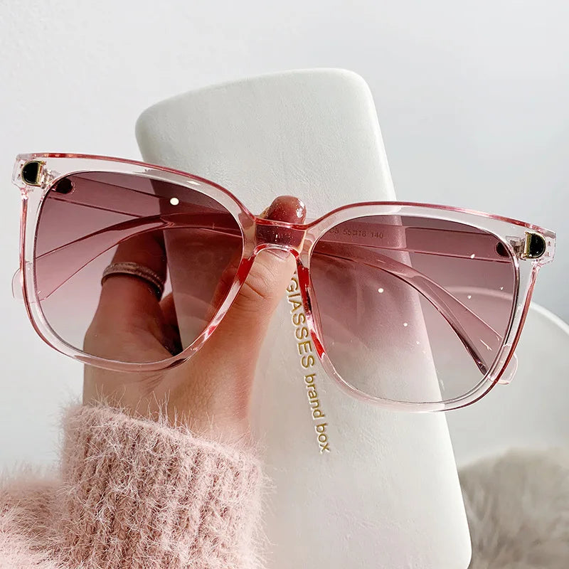 Woman Brand Designer Vintage Square Sun Glasses
