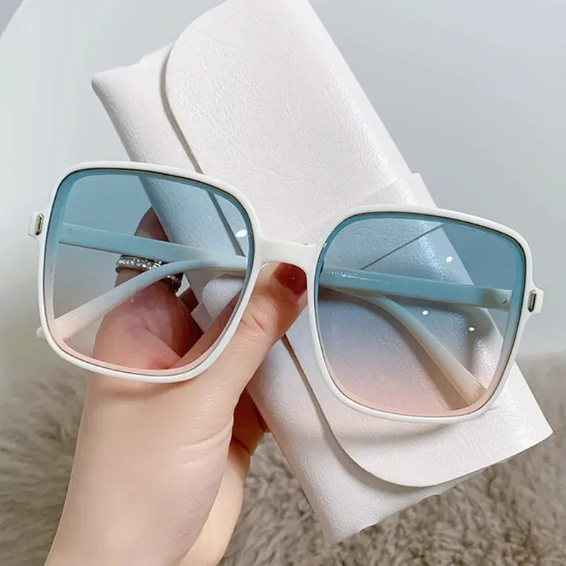 Transparent Trend Sunglasses 2024 Oversize Fashion Glasses