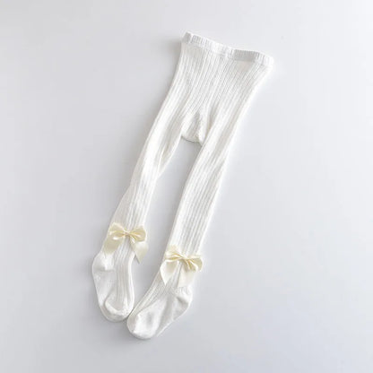 Children Cotton Tights Girls Cute Princess Bowknot