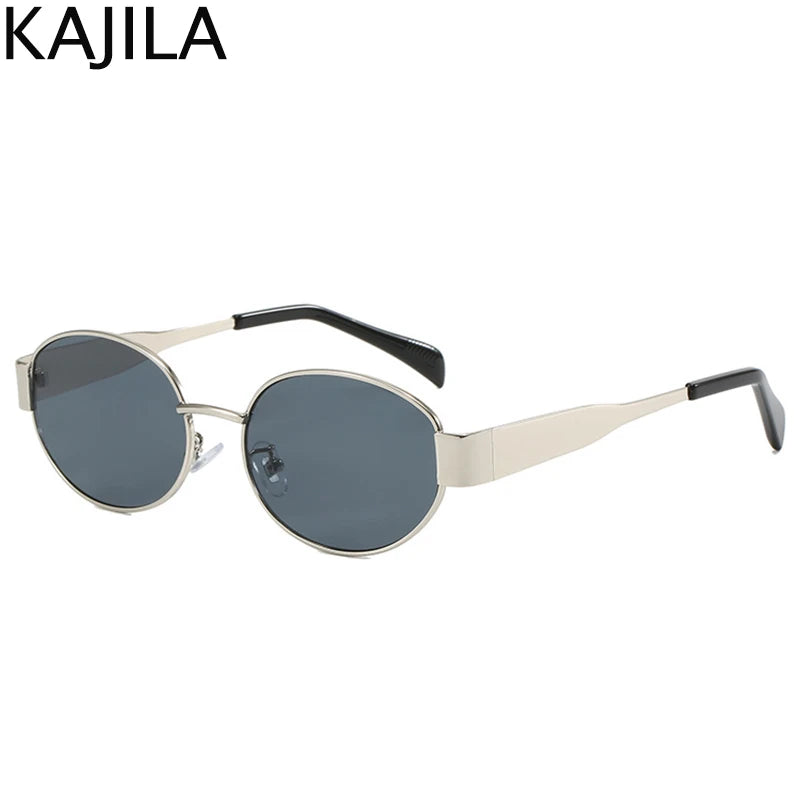 Oval Frame Punk Sunglasses Women  UV400 