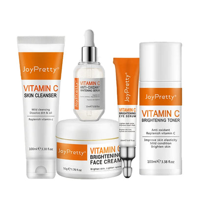 JoyPretty Vitamin C Face Skin Care Kit 5Pcs set