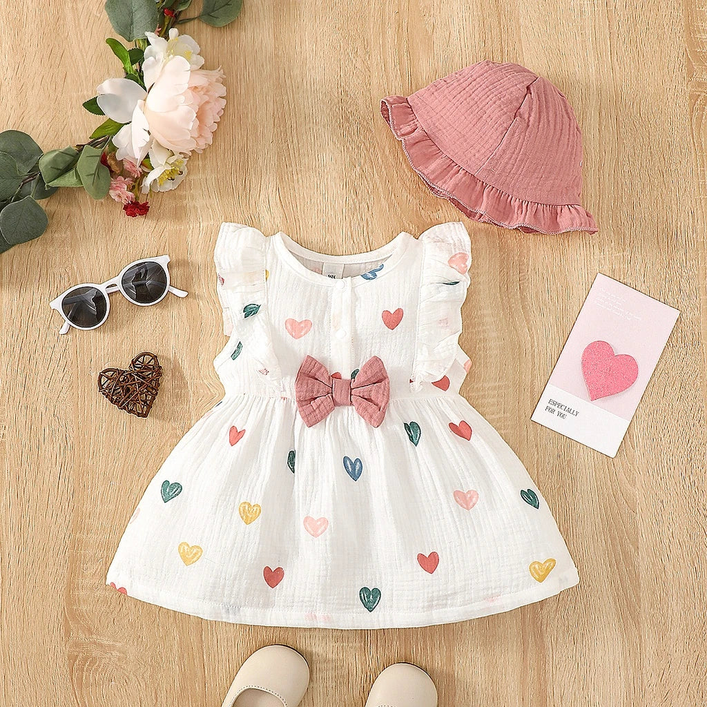 2PCS Dress Clothes Set Newborn Baby Girl