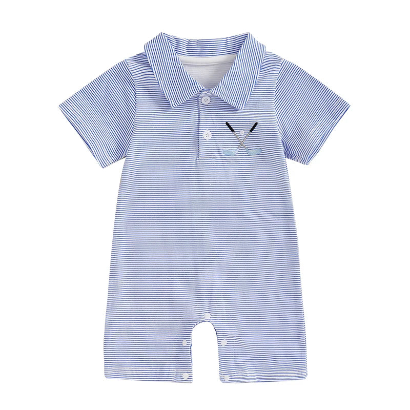 Baby Boys Summer Striped Jumpsuit