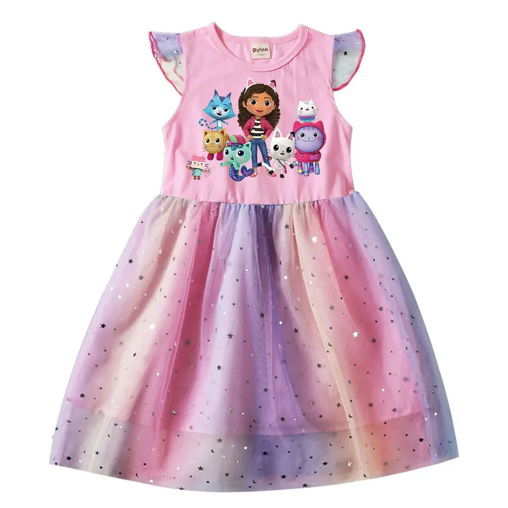 Baby Girls Dress + Headwear For Daily Birthday Gift