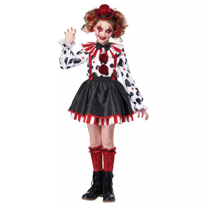 European and American Halloween Clown Costume Performance Costumes Circus Cosplay Party Role Play Clown Suit