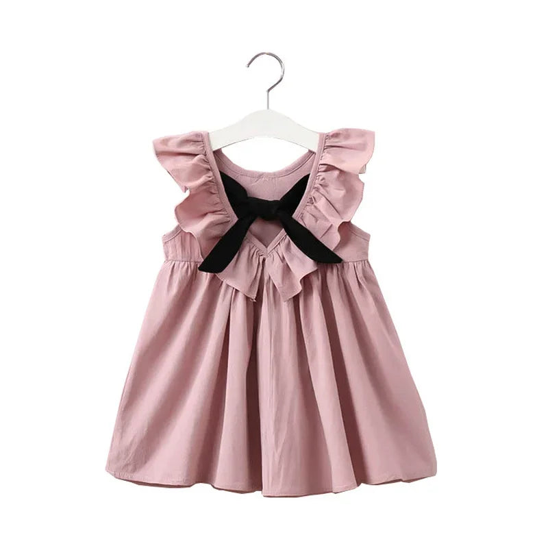 Children'S Summer Cotton Embroidered Hollow Dress