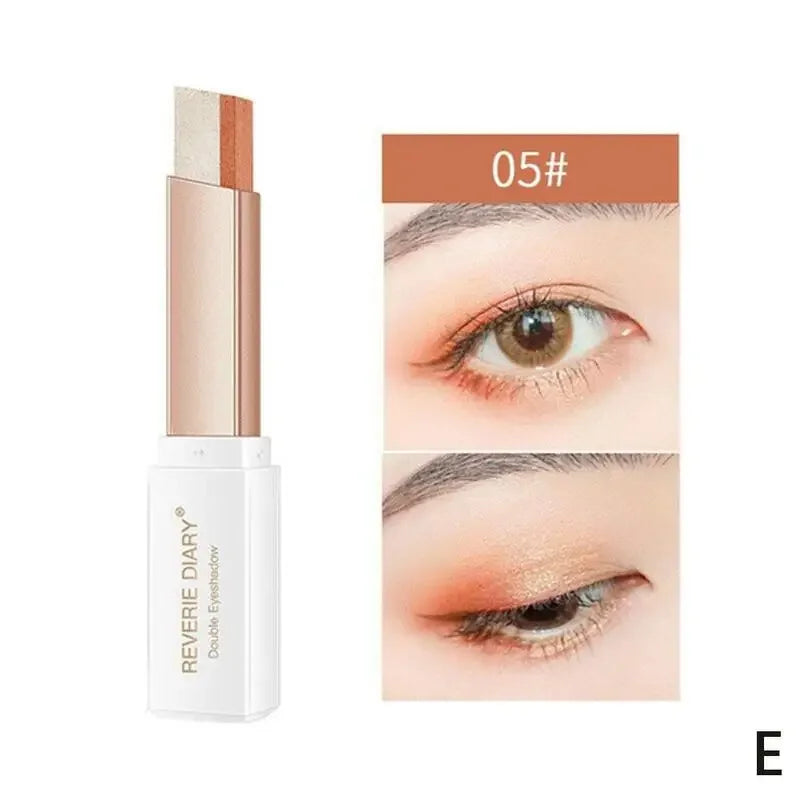 2 In 1 Double Color Gradient Velvet Eye Shadow Stick