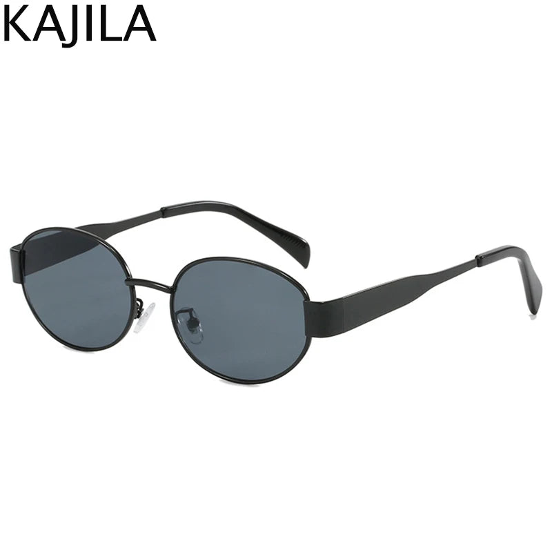 Oval Frame Punk Sunglasses Women  UV400 