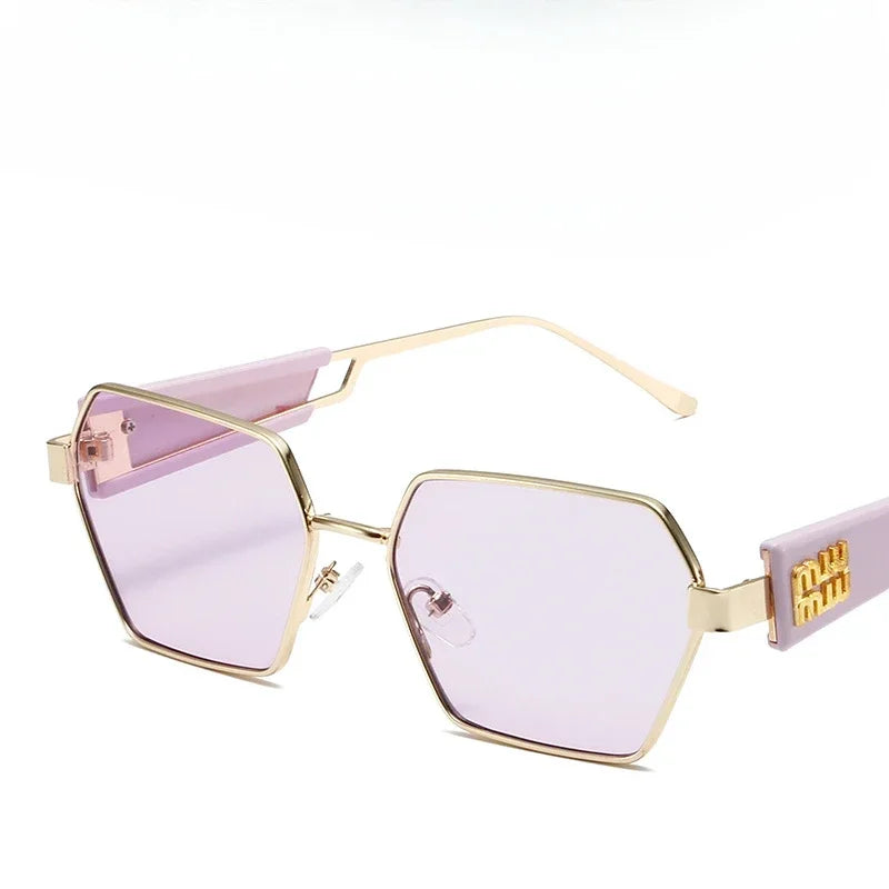 Women Metal Frame Glasses Fashion Brand Designer