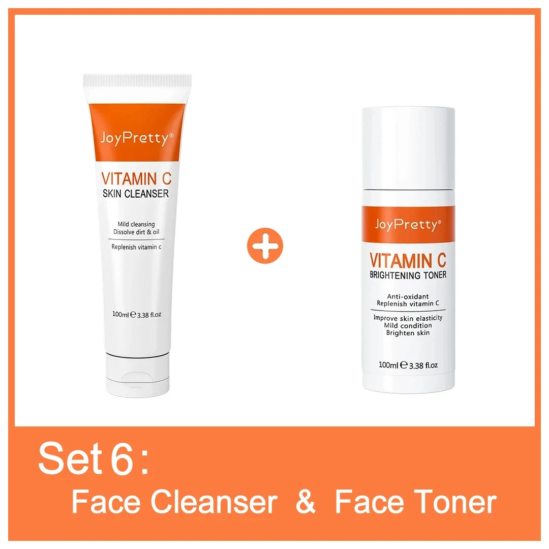 JoyPretty Vitamin C Face Skin Care Kit 5Pcs set