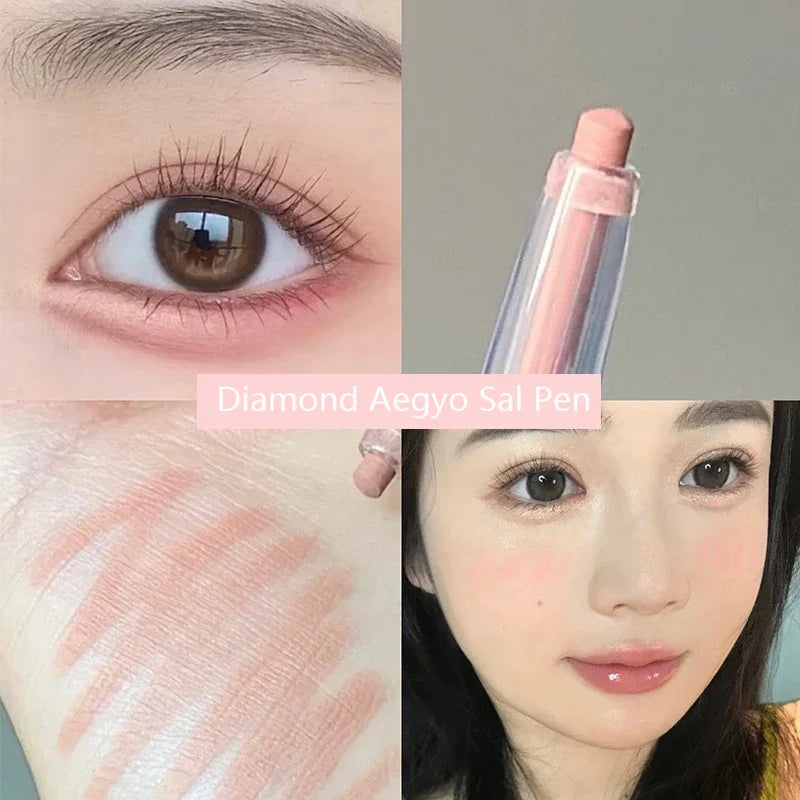 Diamond Silkworm Pen Matte Eyeliner Gel Pen Makeup Eyeshadow Stick