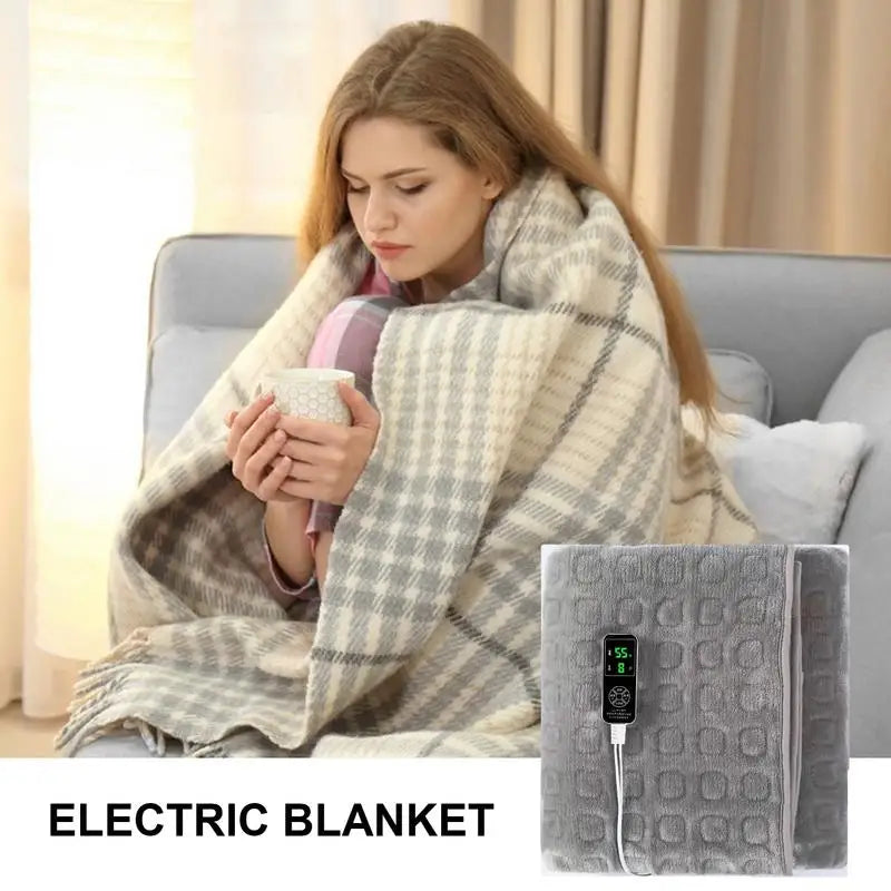 220V Electric Smart Heated Blanket Body Warmer