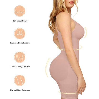 Women Bodysuit  Push Up Butt Lifter Thigh Slimmer Underwear Body Shapewear