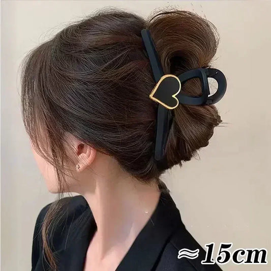 Matte Black Hair Clip For Women