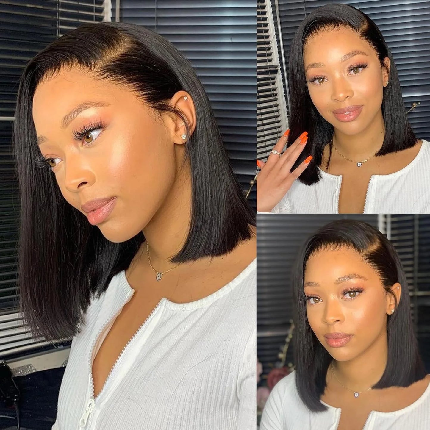 Short Bob13x4 Lace Frontal Human Hair Wigs