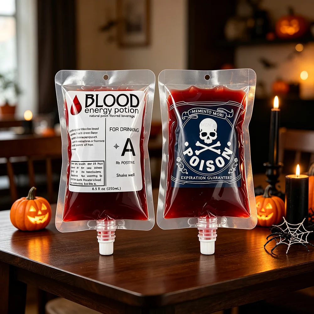 5-20Pcs Halloween Blood Bags