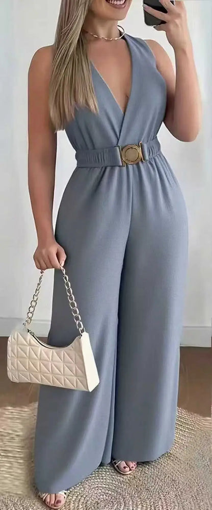 Jumpsuits women rompers Spring/Summer Deep V-neck